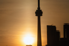 Couché de soleil skyline Toronto